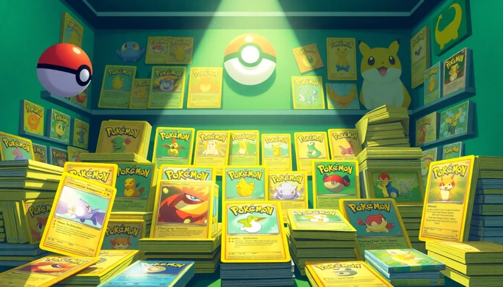 Explore an extensive selection of Real Pokémon cards in India displayed attractively with vibrant booster packs and character hinting props.